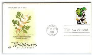 Scott #2633 Dutchman's Breeches 1992 First Day Cover FDC ArtCraft